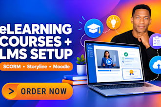 create scorm elearning modules instructional design  and set up your lms website