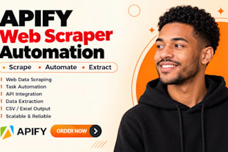 build apify automation for web scraper, browser automation and data extraction