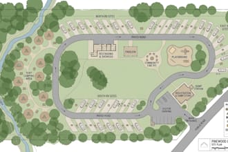 create campground maps, rv park maps, campsite layouts and site plan