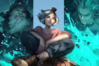 create character artwork for you