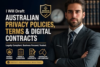draft australian privacy policies, terms and digital contracts