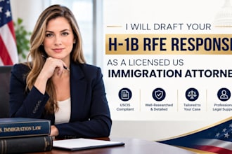 draft your h1b rfe response as a licensed US immigration attorney