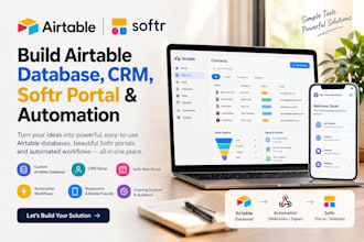 build airtable database crm softr portal automation