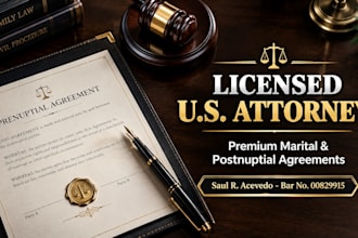 draft a legally binding postnuptial agreement and marital contract