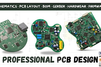 make hardware prototyping, schematics, pcb circuit design, esp32, arduino, stm32