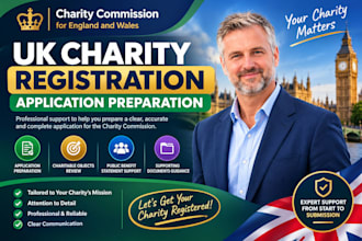 prepare your UK charity registration application for charity commission