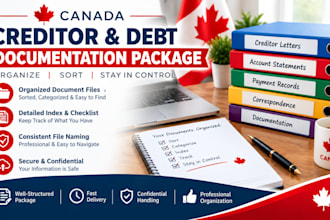 canada creditor and debt documentation package