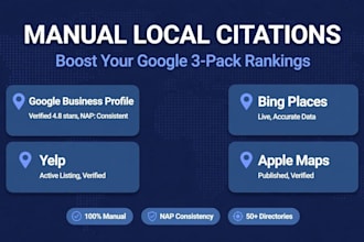 build manual local citations and business listings for local SEO