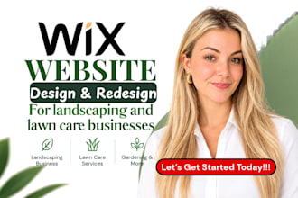 wix website for landscaping design lawn care website redesign gardening website