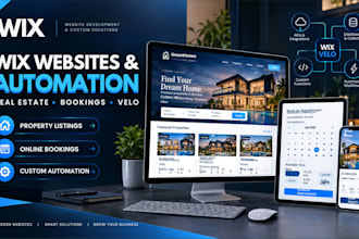 setup wix real estate websites, wix booking websites, wix velo and automation