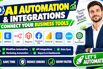 mailchimp erpnext n8n magento facebook ads power bi walmart xero ai automation