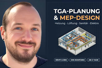 do mep design, hvac, electrical and plumbing drawings in revit and bim