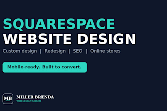 design squarespace website, squarespace redesign, SEO, store, mobile responsive