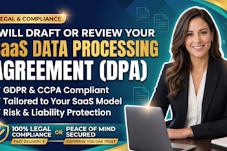 draft or review your saas data processing agreement dpa