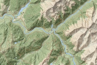 create hiking, trekking, camping, trail, topographic and outdoor maps