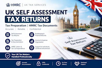 prepare UK self assessment tax returns, tax preparation and hmrc tax documents