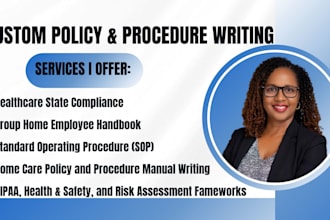 home care policy and procedure, group home handbook, sop, healthcare compliance