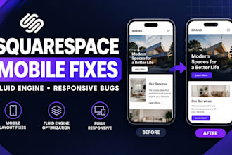 fix squarespace mobile layout, fluid engine and responsive bugs