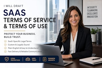 draft saas terms of service and terms of use for your business