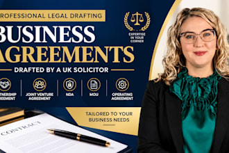 draft partnership agreement, joint venture, nda, mou and operating agreements