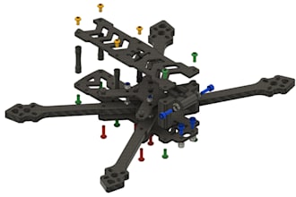 design custom fpv drone parts, uav components and 3d cad models