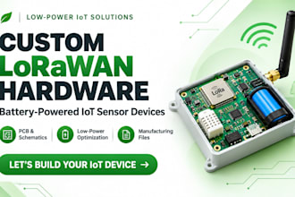 custom lorawan hardware design for battery powered iot sensor devices
