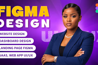 do UI UX design in figma for website mobile app saas and dashboard