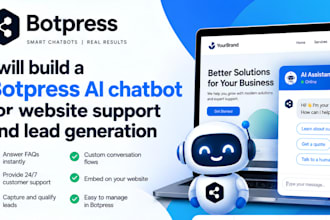 build a botpress ai chatbot for website support and lead generation