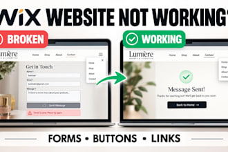 fix wix forms buttons and links, menus and broken features