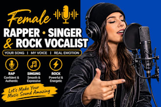 be female rapper, singer, female vocals rock singer