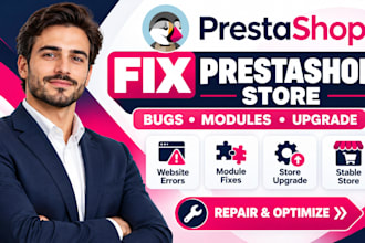 prestashop website sitio sito negozio magasin almacenar error bug module upgrade