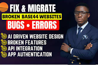 fix base44 bug, base44 website, base44 migration, base44 expert in just 1 hour