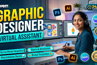 be your freelance graphic designer virtual assistant