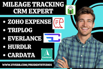 setup mileage tracking zoho expense everlance motus vehicle cardata triplog dice