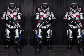 design custom 3d cosplay armor anime props weapons stl wearable cosplay creation