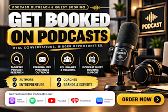 do podcast guest booking podcast outreach podcast pr pitching to get you booked