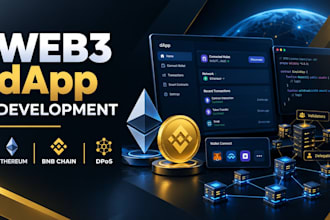 develop web3 dapps for ethereum, bnb chain and dpos blockchains