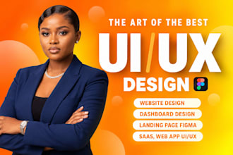 design uiux website, mobile app, saas dashboard and landing page in figma