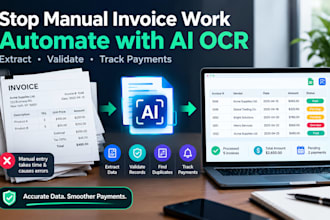 automate PDF invoice extraction, validation and payment tracking with ai ocr