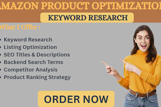 optimize amazon product listings  keyword research and ranking strategy