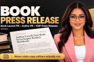book press release, book launch pr, author pr, kdp press release, book pr
