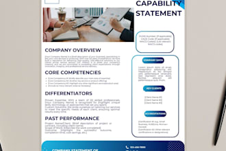 design government capability statement bid proposal compliance document