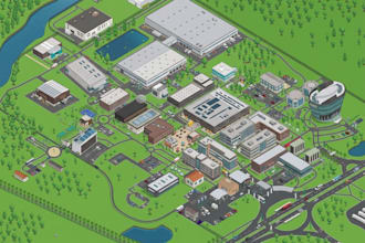 design isometric 3d maps, business locations and property layouts