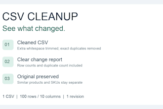 clean CSV data and remove duplicate rows