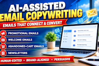 create promotional emails, welcome emails, abandoned cart emails, and newsletter