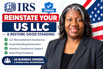 help reinstate your dissolved US llc and restore good standing