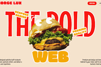 design and develop a premium website with modern website ui