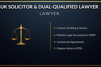 be your uk solicitor, help with contract, legal advice, dispute