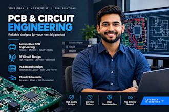 automotive pcb engineering, rf circuit, pcb board design and circuit schematic