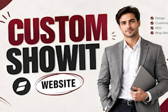 redesign and customize showit website with SEO and blog